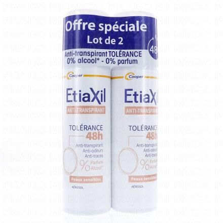ETIAXIL Tolérance Déodorant Anti-Transpirant 48h 150ml lot de 2