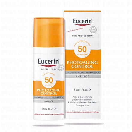 EUCERIN Sun Protection - Fluide SPF 50+ anti-âge flacon pompe 50ml