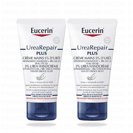 UreaRepair Plus - Crème mains 5% d'urée Lot de 2x75ml
