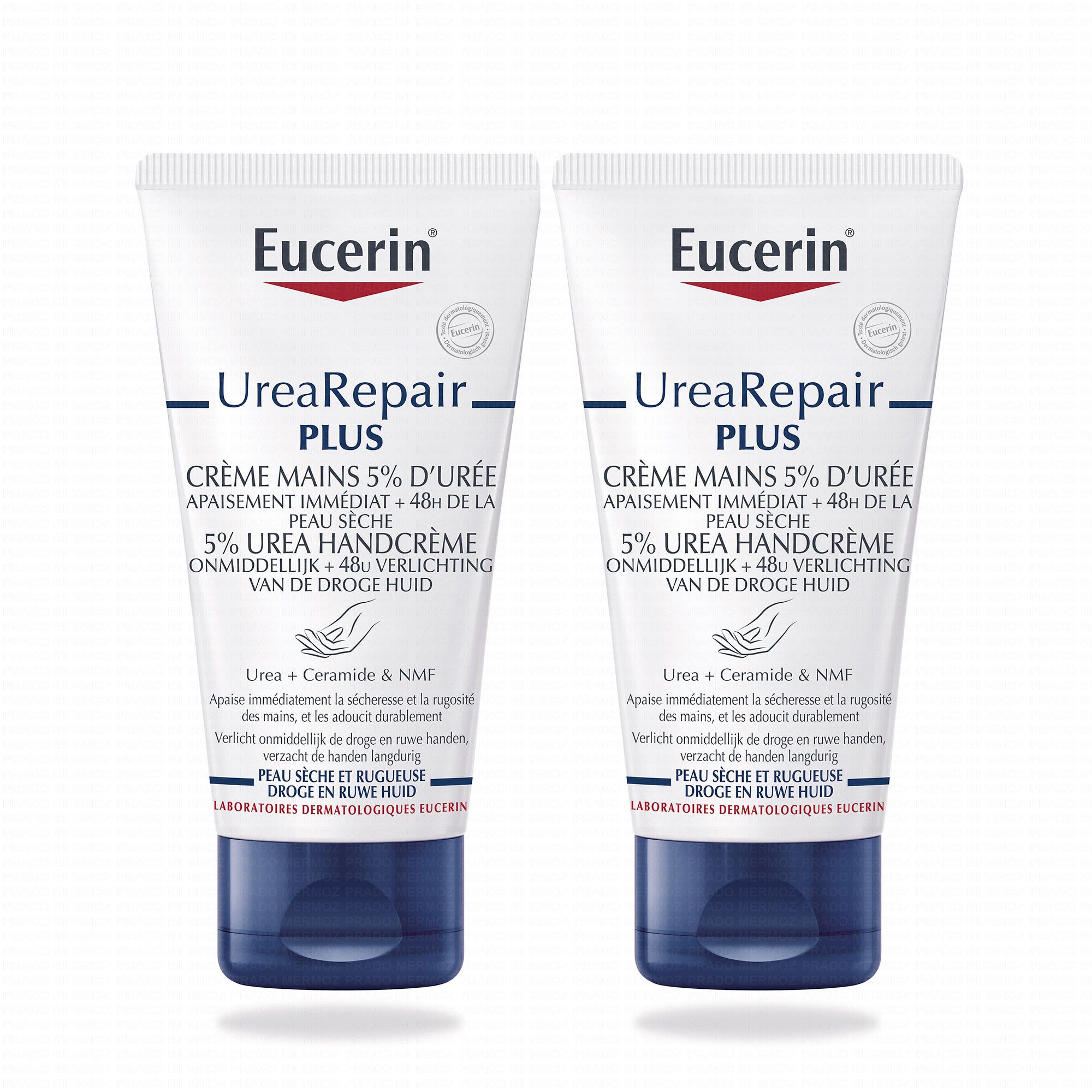 EUCERIN UreaRepair Plus - Crème mains 5% d'urée Lot de 2x75ml ...