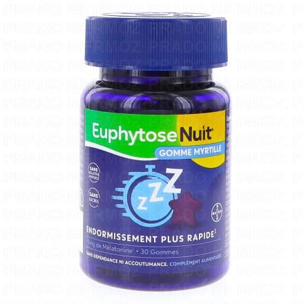 EUPHYTOSE Nuit 1mg x30 gummies myrtille