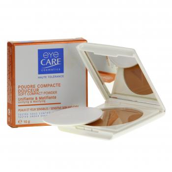 EYE CARE Poudre compacte douceur beige doré boîtier 10g