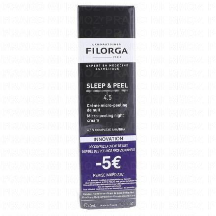 FILORGA SLEEP & PEEL Crème micro-peeling de nuit 4.5 (40ml offre spéciale -5€)
