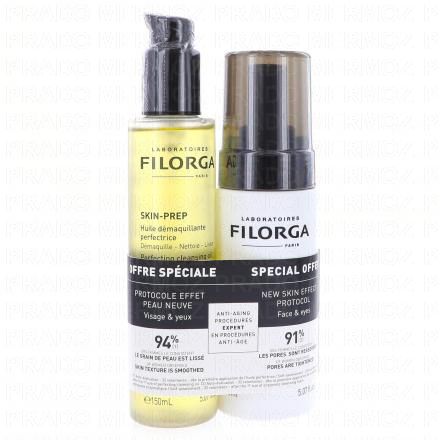 Skin-Prep - Huile démaquillante perfectrice + skin-prep mousse nettoyante enzymatique 150ml