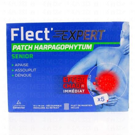 FLECEXPERT Patch harpagophytum effet chaud 10x14cm x5