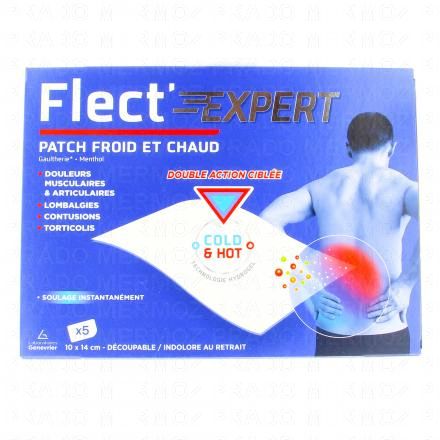 FLECT'EXPERT Patch gaulthérie effet froid chaud 10x14cm x5