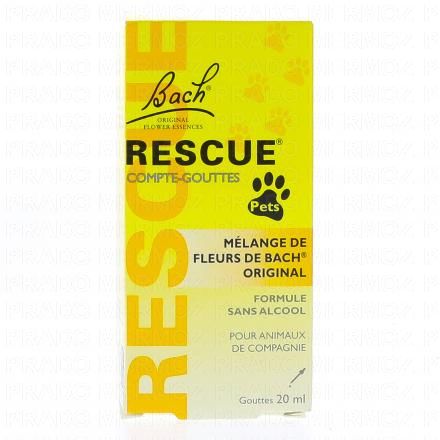 FLEURS DE BACH Rescue pets compte gouttes flacon 20ml