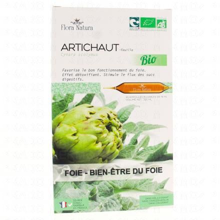 FLORA NATURA Artichaut Bio 20 ampoules de 15ml