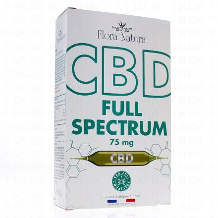 FLORA NATURA CBD Full Spectrum x20 ampoules de 15ml (75mg)