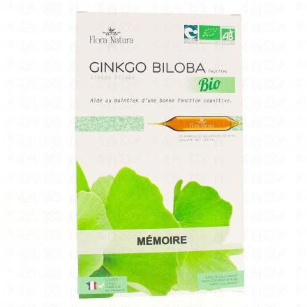 FLORA NATURA Ginkgo Biloba Bio 20 Ampoules de 15ml