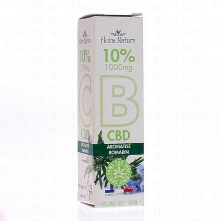 FLORA NATURA Huile de CBD 10% aromatisé romarin 10ml