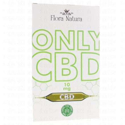 FLORA NATURA Only CBD 10mg boite de 20 ampoules