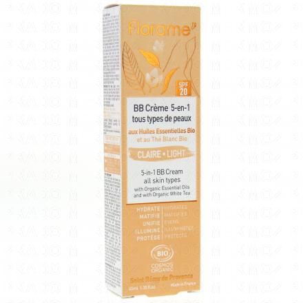 FLORAME BB Crème 5 en 1 bio teint clair 40ml