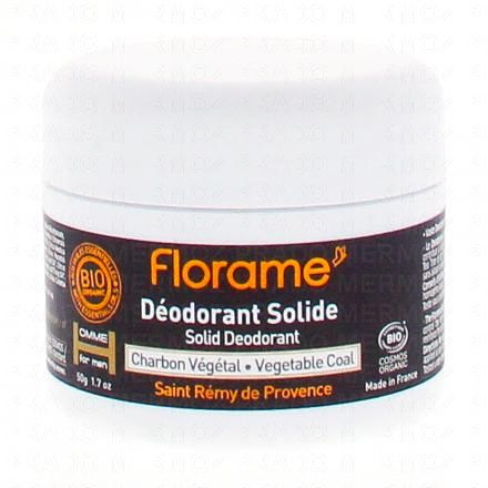 FLORAME Déodorant solide homme charbon végétal 50g