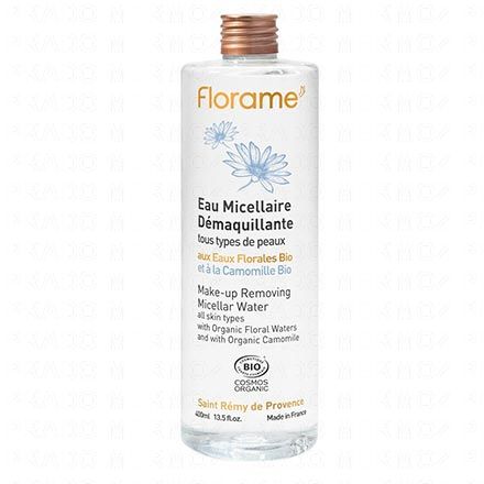 FLORAME Eaux florales bio - Eau micellaire démaquillante bio 400ml