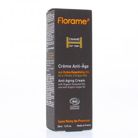 FLORAME Homme Crème anti-âge bio flacon pompe 30ml