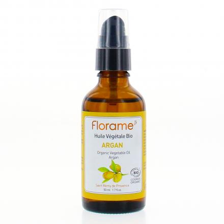 FLORAME Huile végétale bio Argan flacon pompe 50ml