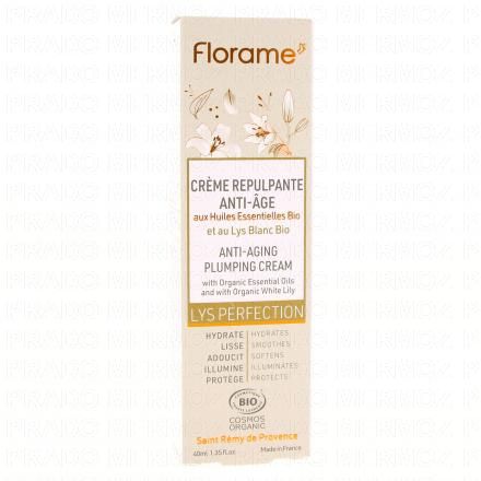FLORAME Lys perfection - Crème repulpante anti-age bio 40ml
