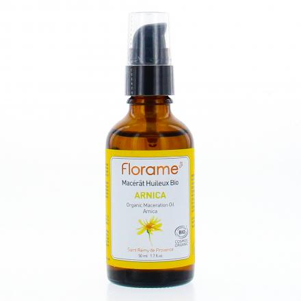 FLORAME Macérât huileux bio d'arnica flacon pompe 50ml