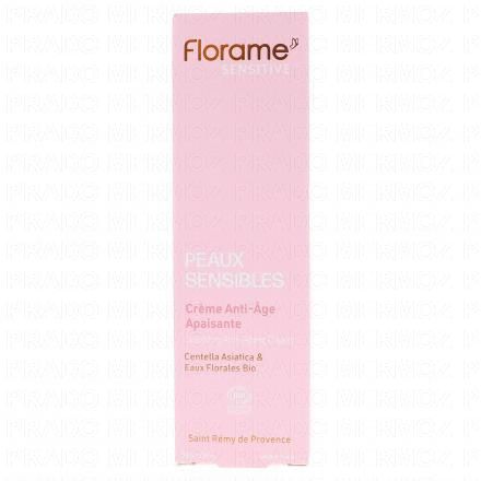 FLORAME Peaux Sensibles Crème Anti-âge Apasiante 50ml