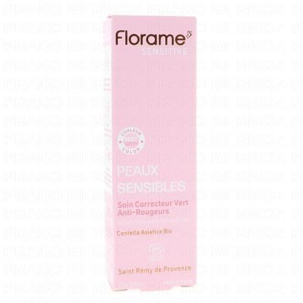FLORAME Peaux Sensibles Soin Correcteur Vert Anti-Rougeurs 15ml