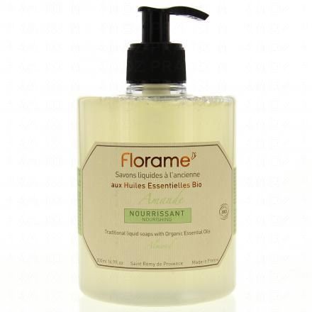 FLORAME Savon liquide à l'amande bio flacon pompe 500ml