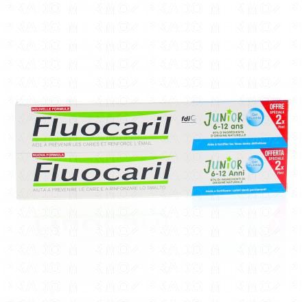 FLUOCARIL Gel dentifrice junior 6-12 ans bubble gum (lot de 2)