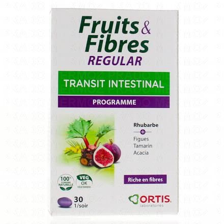 ORTIS Fruits & Fibres regulat transit intestinal programme (boîte de 30 comprimés)