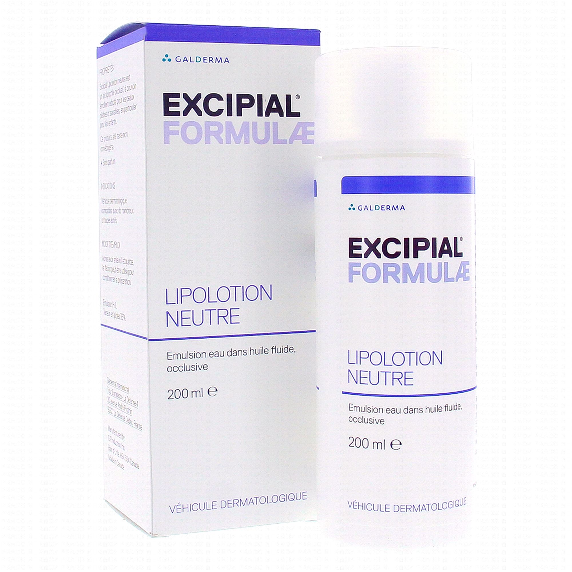 Excipial Lotion Für Sehr Trockene Haut GALDERMA Excipial formule lipolotion neutre 200ml - Parapharmacie en