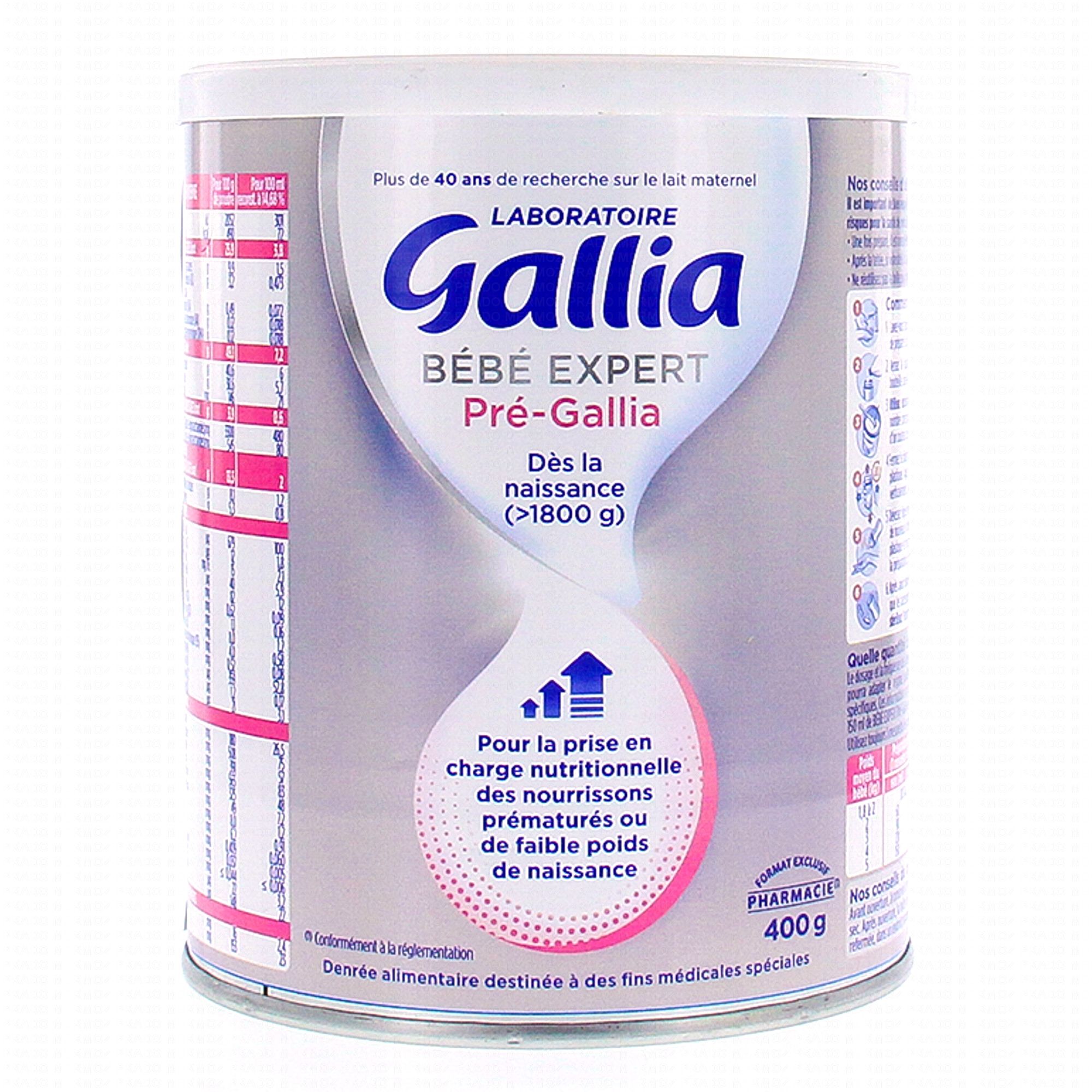 GALLIA AC transit Lait 1er age 0-6 mois 800g - Parapharmacie Prado Mermoz