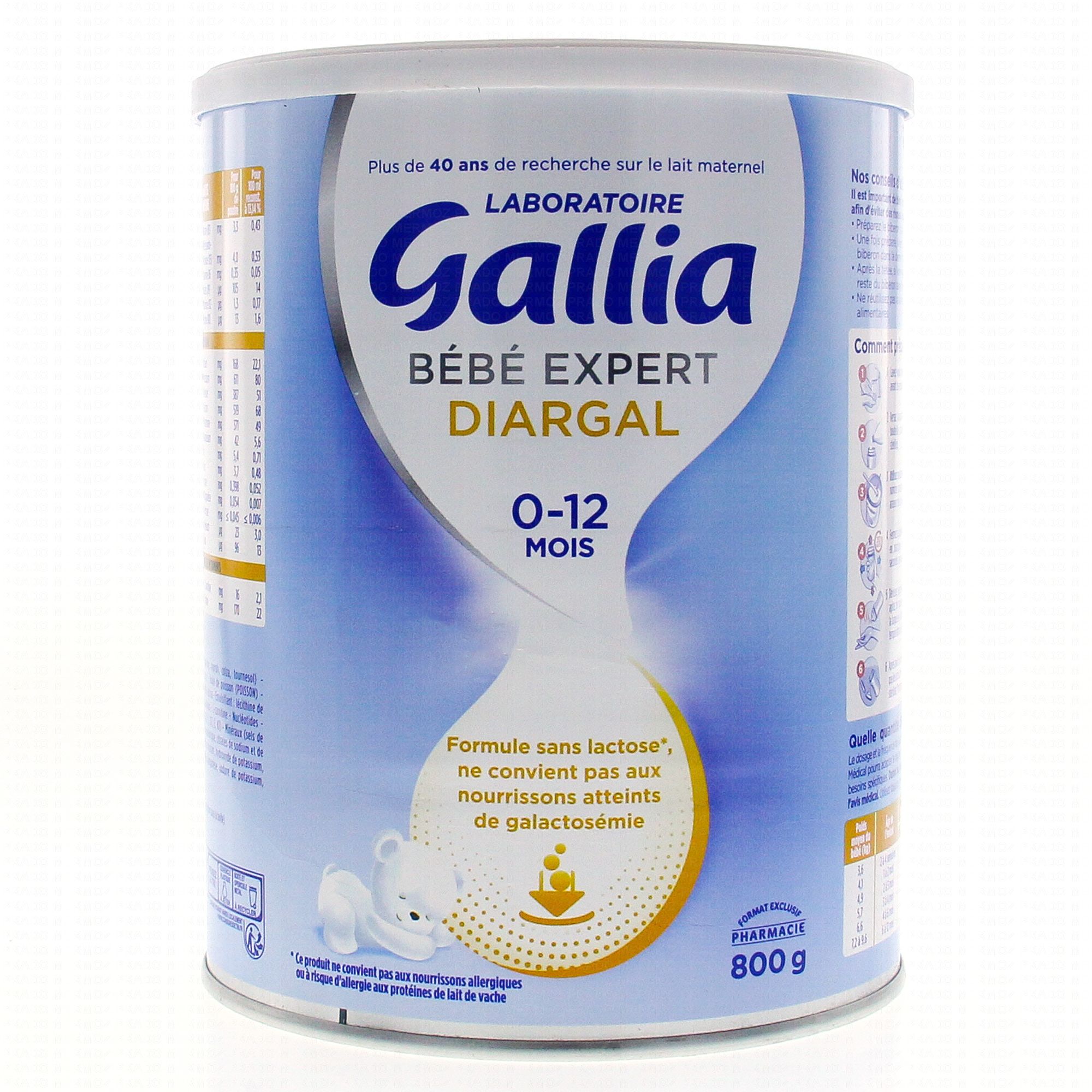 Gallia Diargal 0 12 Ans 800 G Parapharmacie En Ligne Prado Mermoz