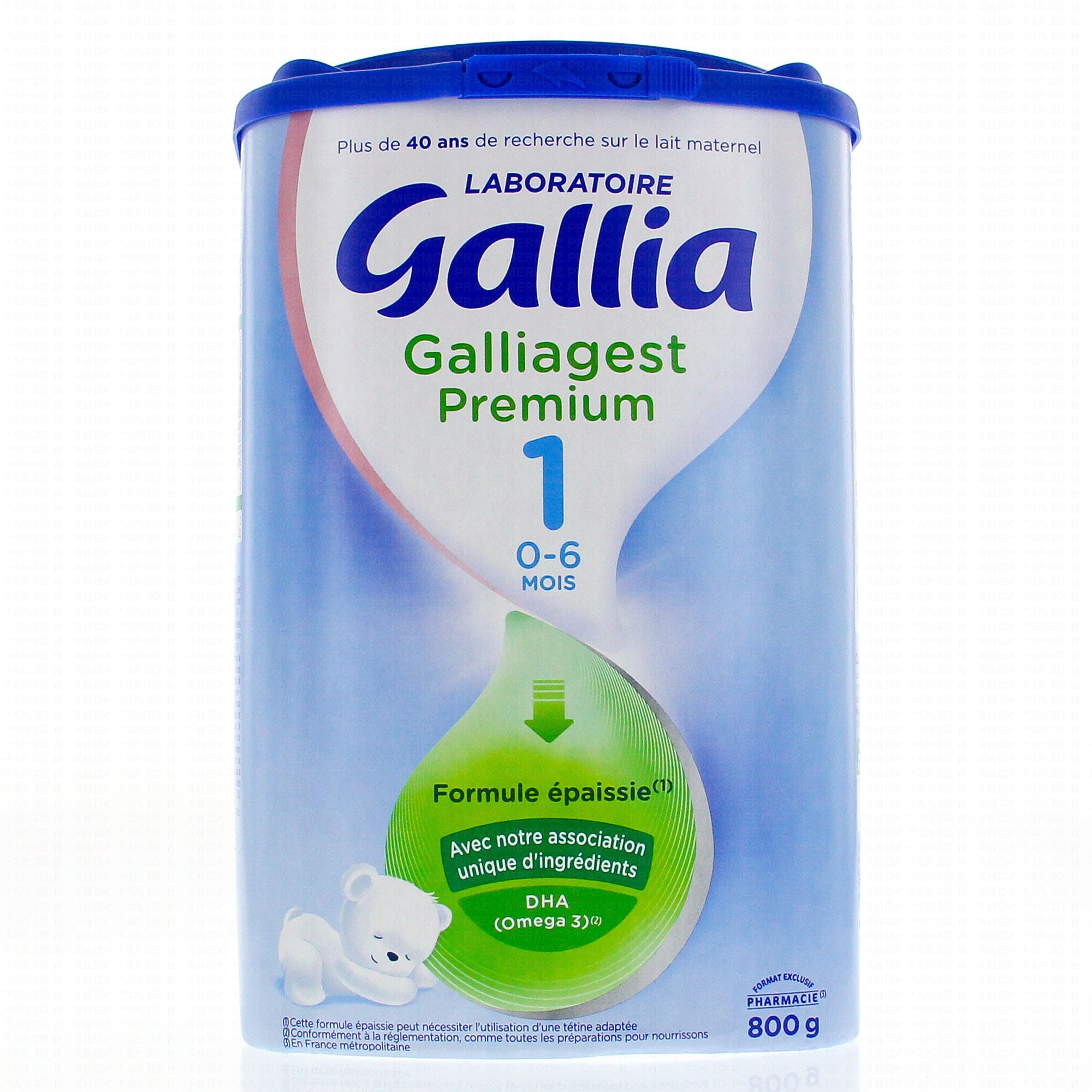 GALLIA AC transit Lait 1er age 0-6 mois 800g - Parapharmacie Prado Mermoz