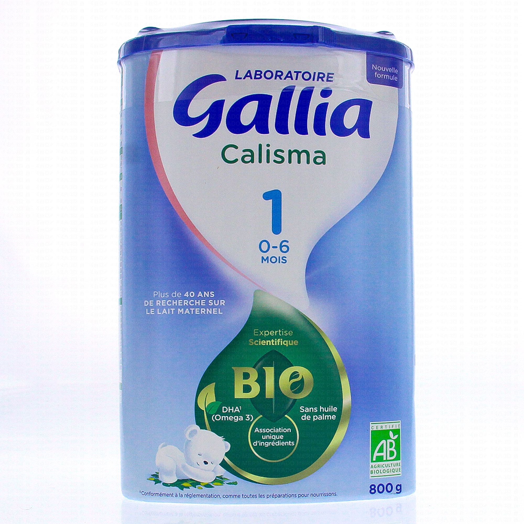GALLIA Lait Calisma Bio 1er âge 800g - Parapharmacie Prado Mermoz