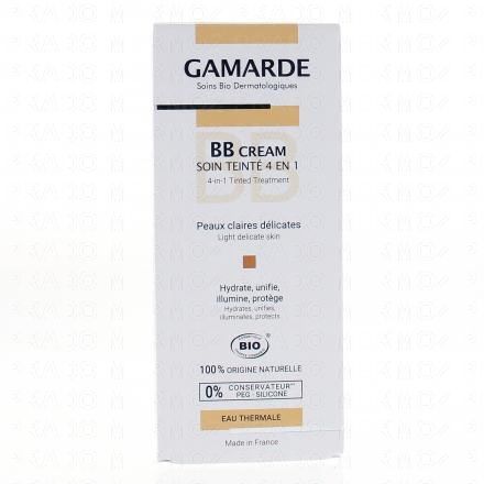 GAMARDE BB Cream bio soin teinté 4 en 1 peaux claires tube 40g