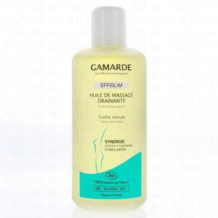 GAMARDE Effislim huile de massage draianante bio 200ml