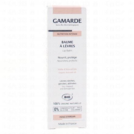 GAMARDE Nutrition intense baume à lèvres bio tube 10ml