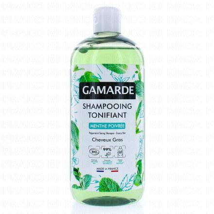 GAMARDE Shampooing tonifiant à la menthe poivrée flacon 500ml