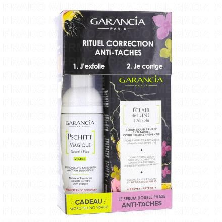 GARANCIA Eclair de Lune l'Absolu Double-Sérum antitaches correcteur et Préventif 30 ml + Pschitt magique nouvelle peau 30 ml Offert