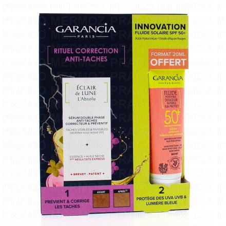 GARANCIA Eclair de lune - Sérum double phase anti taches 30ml et Sun portect 20ml offert