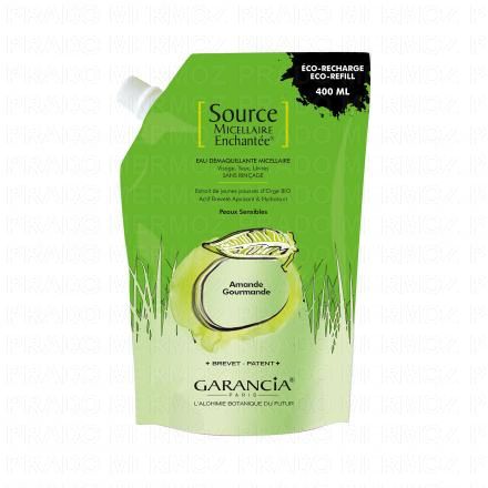 GARANCIA Source micellaire enchant&eacute;e - Eau d&eacute;maquillante parfum douce amande (eco recharge 400ml)