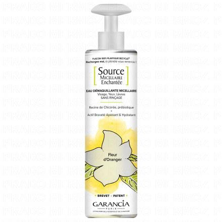 GARANCIA Source micellaire enchantée - Eau démaquillante parfum fleur d'oranger (flacon 400ml)