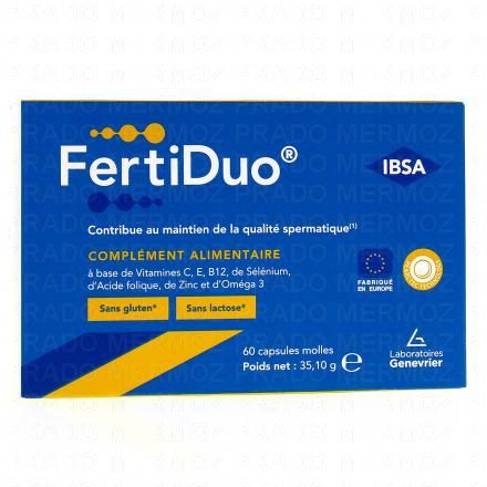 GENEVRIER Fertiduo x60 capsules molles