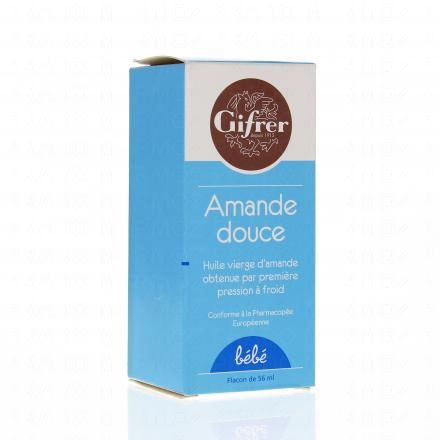 GIFRER Huile d'amande douce vierge flacon 60ml