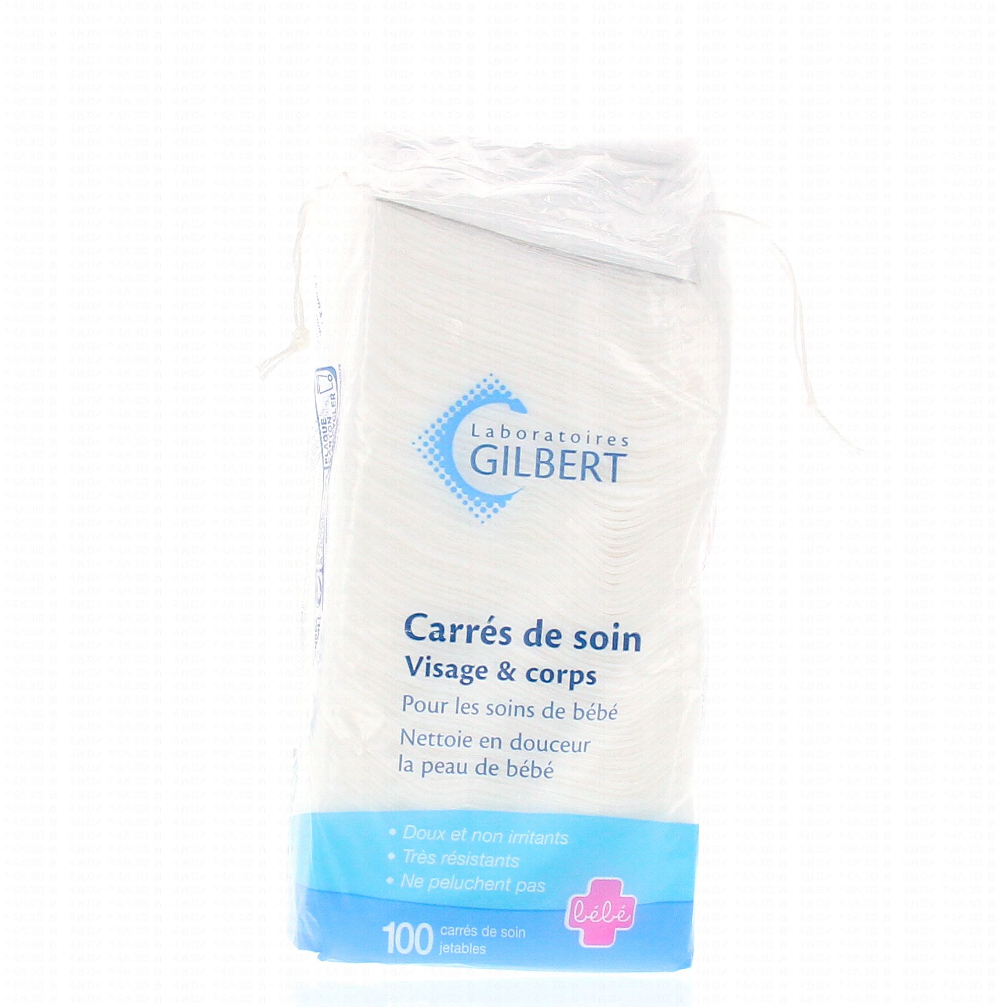 URGO Carrés de coton ultra-doux soins de la peau de bébé et démaquillage