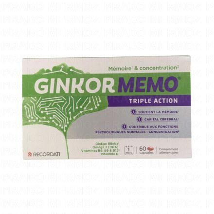 GINKOR Mémo - boîte de 60 capsules