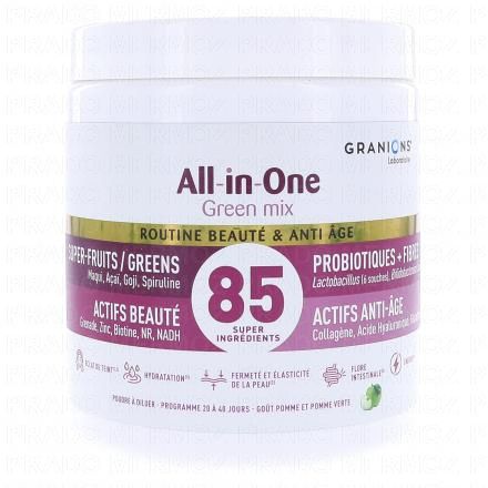 GRANIONS All-in-One Green Mix Routine Beauté & Anti âge 166g