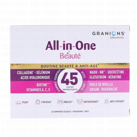 GRANIONS All-in-One Routine Beauté & Anti âge 60 comprimés