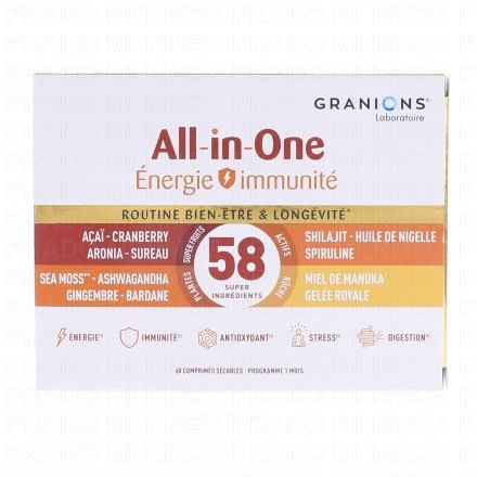GRANIONS All-in-One Routine Energie & Immunité 60 comprimés