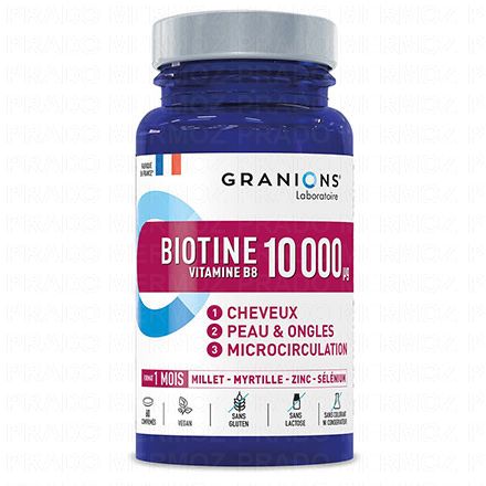 GRANIONS Immunité & Energie - Biotine 10000µg 60 comprimés