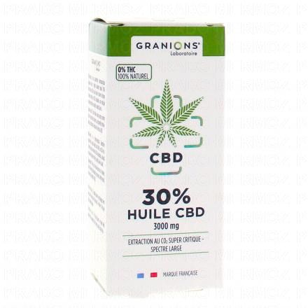 GRANIONS CBD - Huile de CBD 10ml (30% - 3000mg cbd)